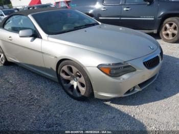  Salvage BMW 6 Series