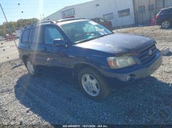  Salvage Toyota Highlander