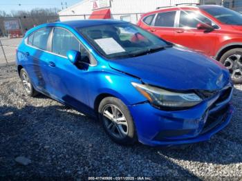  Salvage Chevrolet Cruze