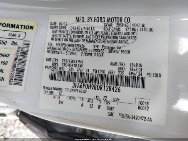 Ford Fusion Se Image 8